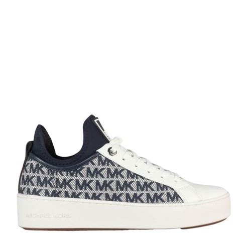 michael michael kors ace logo print lace-up sneakers|Michael Kors Ace Lace.